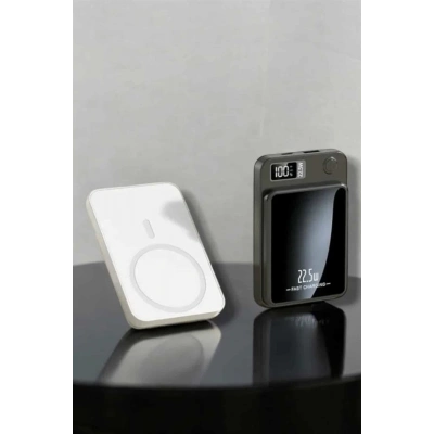 BFS iOS Uyumlu 22.5W Hızlı Şarj Magsafe Powerbank Dijital Göstergeli 10.000 mAh