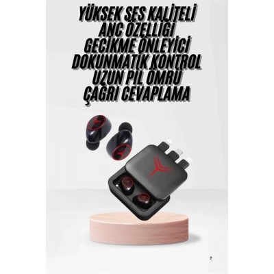 BFS Kablosuz Şarj Göstergeli Powerbank Özellikli Bluetooth Kulaklık Çağrı Cevaplayabilen