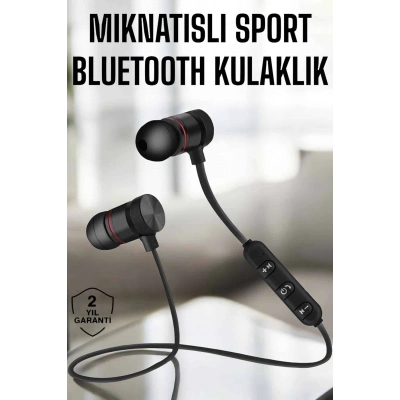 BFS Kablosuz Sport Mıknatıslı Mikrofonlu Kulak İçi Kulaklık