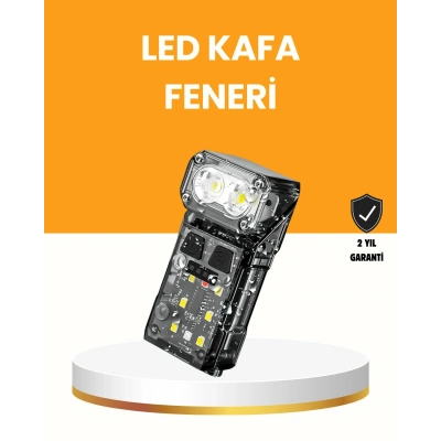 BFS Kamp ve Outdoor İçin LED Far 10 Saat Pil Sensörlü Manyetik