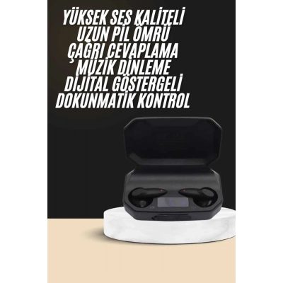 BFS Kulak İçi Bluetooth Kulaklık Rgb Işıklı Çift Mikrofonlu iOS/Android Uyumlu BT 5.2