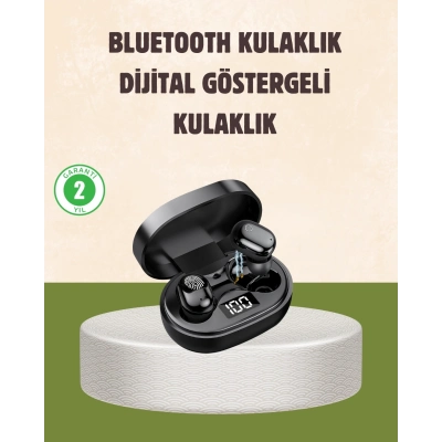 BFS LED Ekranlı Şarjlı Kablosuz Kulak İçi Kulaklık