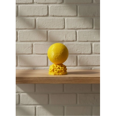 BFS Mini FIFA Futbol Topu Biblo Sarı Renk 10cm Spor Temalı Dekor
