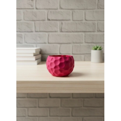 BFS Mini Mor Dekoratif Saksı 5 cm Modern Masaüstü Bitki Saksısı