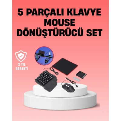 BFS Mobil Oyuncu Aksesuar Seti | Kablosuz Düşük Gecikmeli Klavye & Mouse