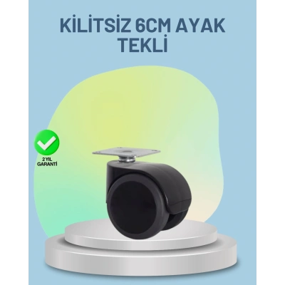 BFS Mobilya Tekerleği 6 cm Kilitsiz Tekli Satış