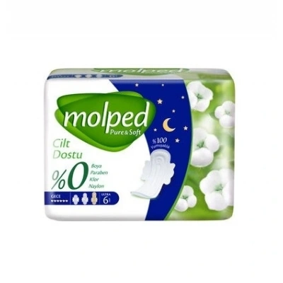 BFS  Molped Pure&Soft Gece Ped 6 Adet
