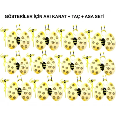 BFS Okul Gösterileri için 12'li Arı Kanadı Seti - Etkinlik Kanatları
