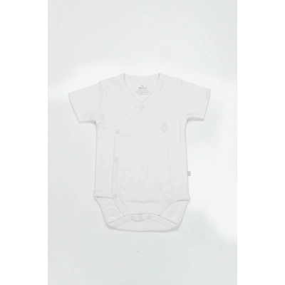 BFS Organik Natural Basic Style Kruvaze Yarım Kol Body BS17101 Beyaz