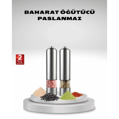 BFS Otomatik Pilli Tuz ve Karabiber Öğütücü Seti