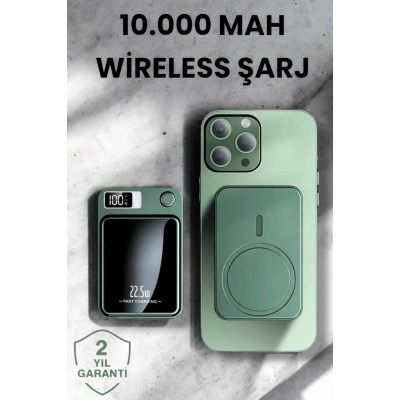 BFS Pratik ve Taşınabilir 10.000 mAh Wireless Powerbank Hızlı Şarj Avantajı
