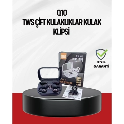 BFS Q10 Dokunmatik Bluetooth Kulaklık – 6 Saat Müzik, Çift Dil, Hızlı Şarj