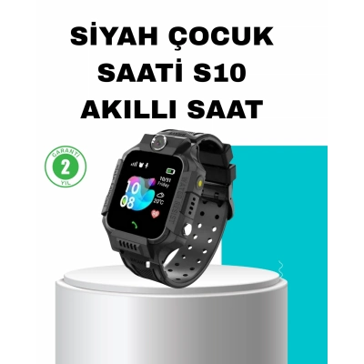 BFS S10 Siyah Akıllı Çocuk Saati Konum Takip ve Güvenlik Özellikli