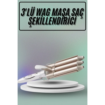 BFS Saç Şekillendirici Wag Maşa Üçlü Yüksek Isı Ayarlı Seramik Kaplama