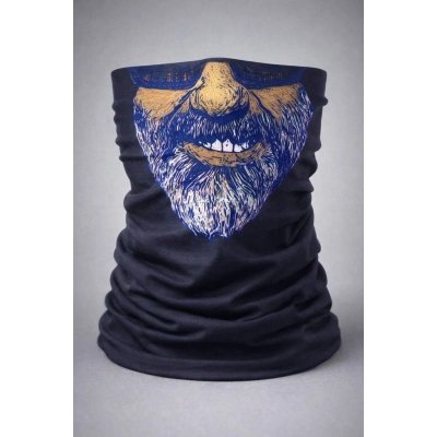 BFS Sakallı Yüz Desenli Baf – Çok Amaçlı Boyunluk & Maske 1 No