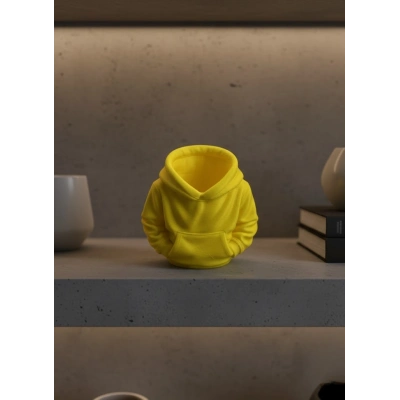 BFS Sarı Hoodie Kalemlik 10x10 cm Masa Üstü Düzenleyici