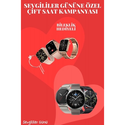 BFS Sevgiliye Özel Yeni Nesil Akıllı Saat Çiftlere Özel Kampanya Çift Saatleri