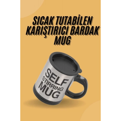 BFS Sıcak Tutan Termos Bardak Kendi Kendini Karıştıran Mikser Kupa