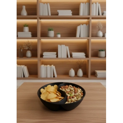 BFS Siyah Çerezlik Kase Seti 4 Adet 3x12 cm