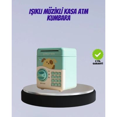 BFS Su Yeşili Işıklı Sesli Elektronik Şifreli Çocuk Kumbarası