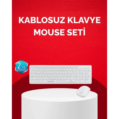 BFS Tam Boy Kablosuz Klavye Mouse Seti - Gelişmiş Bağlantı ve Sessiz Performans