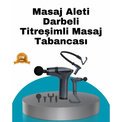 BFS Taşınabilir 3in1 Masaj Aleti Şarjlı Titreşimli Esneme Bantlı