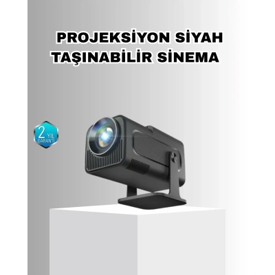 BFS Taşınabilir Akıllı Projeksiyon HDMI USB Uyumlu Oyun Destekli Kompakt