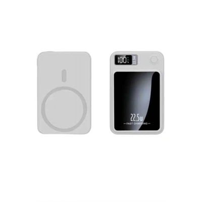 BFS Taşınabilir Şarj Magsafe Powerbank 10.000 mAh Hızlı Şarj Led Göstergeli Kablosuz