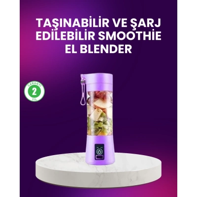 BFS Taşınabilir Şişe Blender 380ml Şarjlı Spor Smoothie Shake Karıştırıcı