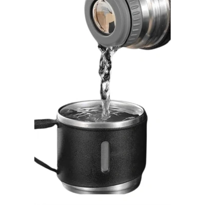 BFS Termos Seti Paslanmaz Çelik 3 Bardaklı Vakumlu Termos Set 500 Ml 12 Saate Kadar Isı Koruma