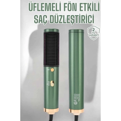 BFS Üflemeli Fön Tarak Düzleştirici Seramik Kaplama Elektriklenme Karşıtı