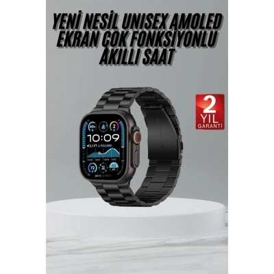 BFS Ultra 3 Kordonlu Amoled Ekran Akıllı Saat Çok Fonksiyonlu Uyku ve Sağlık Takibi