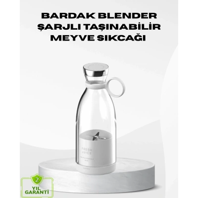 BFS USB Şarjlı Kablosuz Blender – Taşınabilir, Kompakt ve Çevre Dostu Meyve Sıkıcı