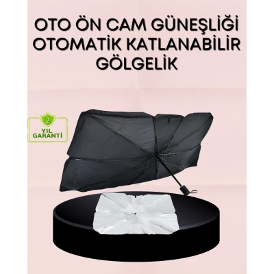 BFS UV Korumalı Şemsiye Tipi Oto Güneşliği - Geniş Araç Uyumu