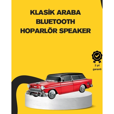 BFS Vintage Tasarımlı LED Işıklı Bluetooth Hoparlör 10W