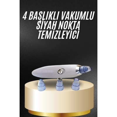 BFS Yeni Nesil Vakumlu Pilli Siyah Nokta ve Yüz Temizleme Cihazı 4 Başlıklı