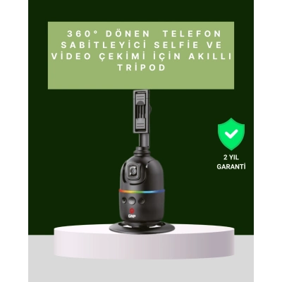 BFS Yüz Takipli 360° Akıllı Gimbal Telefon ve Aksiyon Kamera Uyumlu
