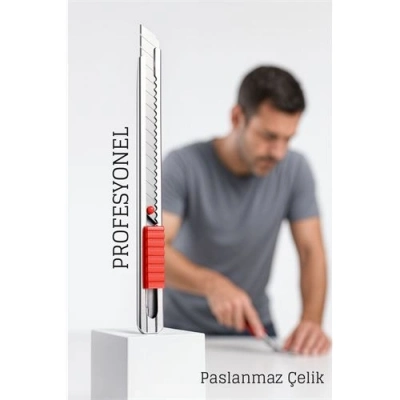 Çelik Maket Bıçağı - İnce Tip Maket Bıçağı Dayanıklı ve Keskin Profesyonel