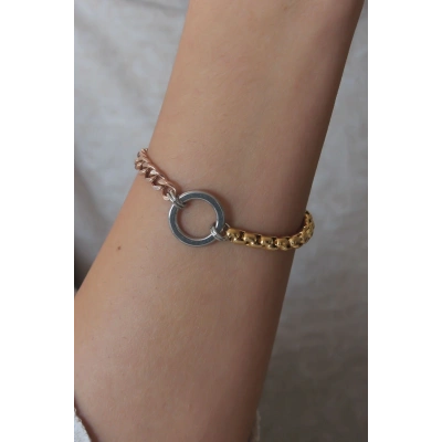 Çelik Mix Renk Kadın Bileklik