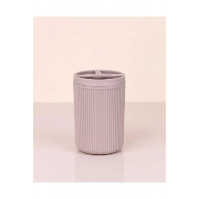 Çizgili Yuvarlak Diş Fırçalık