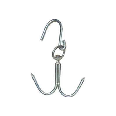 ÇOK SATAN 10 mm Kasap Et Kancası - 2'li Dönerli Set - Et İşleme - Hijyenik - Düzenli - Dayanıklı - Uzun Ömürlü