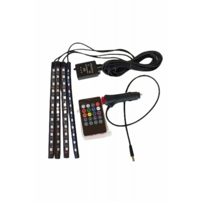 ÇOK SATAN 12 Ledli RGB Işıklı Araç Içi Ayak Altı Led Oto Ampul Kumandalı 7 Renk