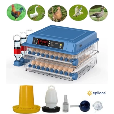 ÇOK SATAN 120 Yumurta Kapasiteli Tam Otomatik Kuluçka Makinesi - Civciv, Kaz, Hindi Ve Ördek Yetiştiriciliği Epo-w120 Yedek Motorlu
