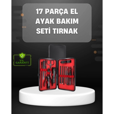 ÇOK SATAN 17 Parçalık Profesyonel Manikür Seti – Paslanmaz Çelik