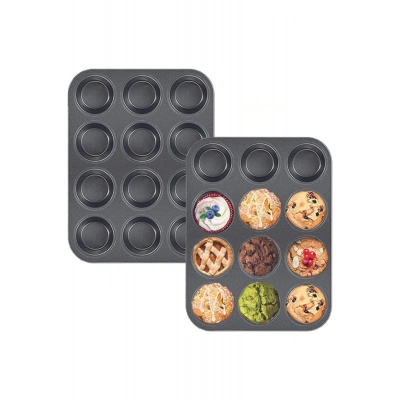 ÇOK SATAN 2Lİ SET Muffin Kalıbı 12li Fırın Mini Kek Browni Kekstra Kalıbı Cupcake  ülü