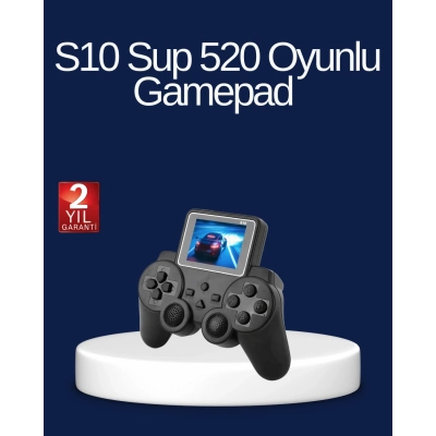 ÇOK SATAN 2025 S10 Gamepad 520 Klasik Retro Oyunlu TV Bağlantılı A Kalite Orijinal