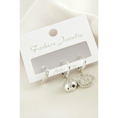 ÇOK SATAN 3 Adet Yıldız Zirkon Taşlı Küpe