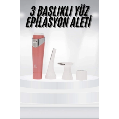 ÇOK SATAN 3 Başlıklı Yüz Kaş Epilasyon Aleti Değiştirilebilir Başlık Hassas Ciltlere Uygun