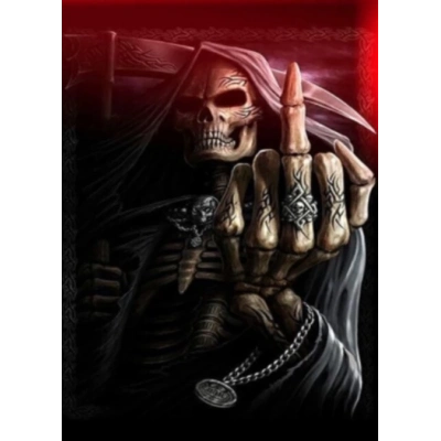 ÇOK SATAN 3 Boyutlu Resim  3 Farklı Resim Değişenli Halloween İskelet Tablosu 30x40 cm