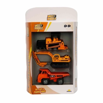 ÇOK SATAN 3lü Araç Seti İş Makinaları